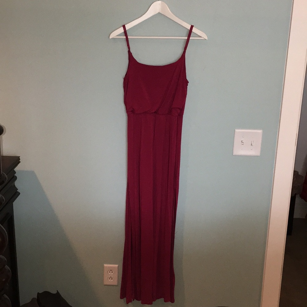 LA Hearts Maxi Dress with side slit